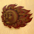 The Suns Song Indoor Outdoor Patio Garden Brown Orange Rustic Handmade Decor Accent Sun With Fla Mexico