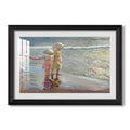 The Three Sisters On The Beach 1908 Joaquin Sorolla Custom Framed Print