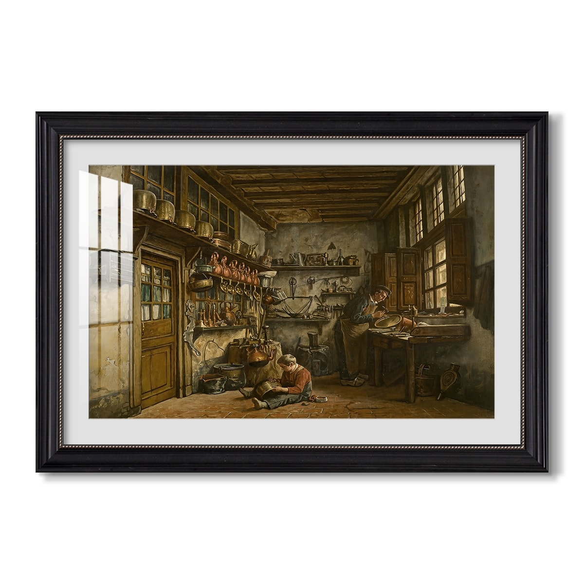 The Tinker 1861 Henri De Braekeleer Custom Framed Print