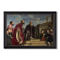 The Vendramin Family Venerating A C 1540 1545 Titian Custom Framed Canvas
