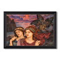 The Vision 1914 Evelyn De Morgan Custom Framed Canvas