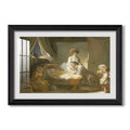 The Visit To The Nursery C 1775 Jean Honore Fragonard Custom Framed Print