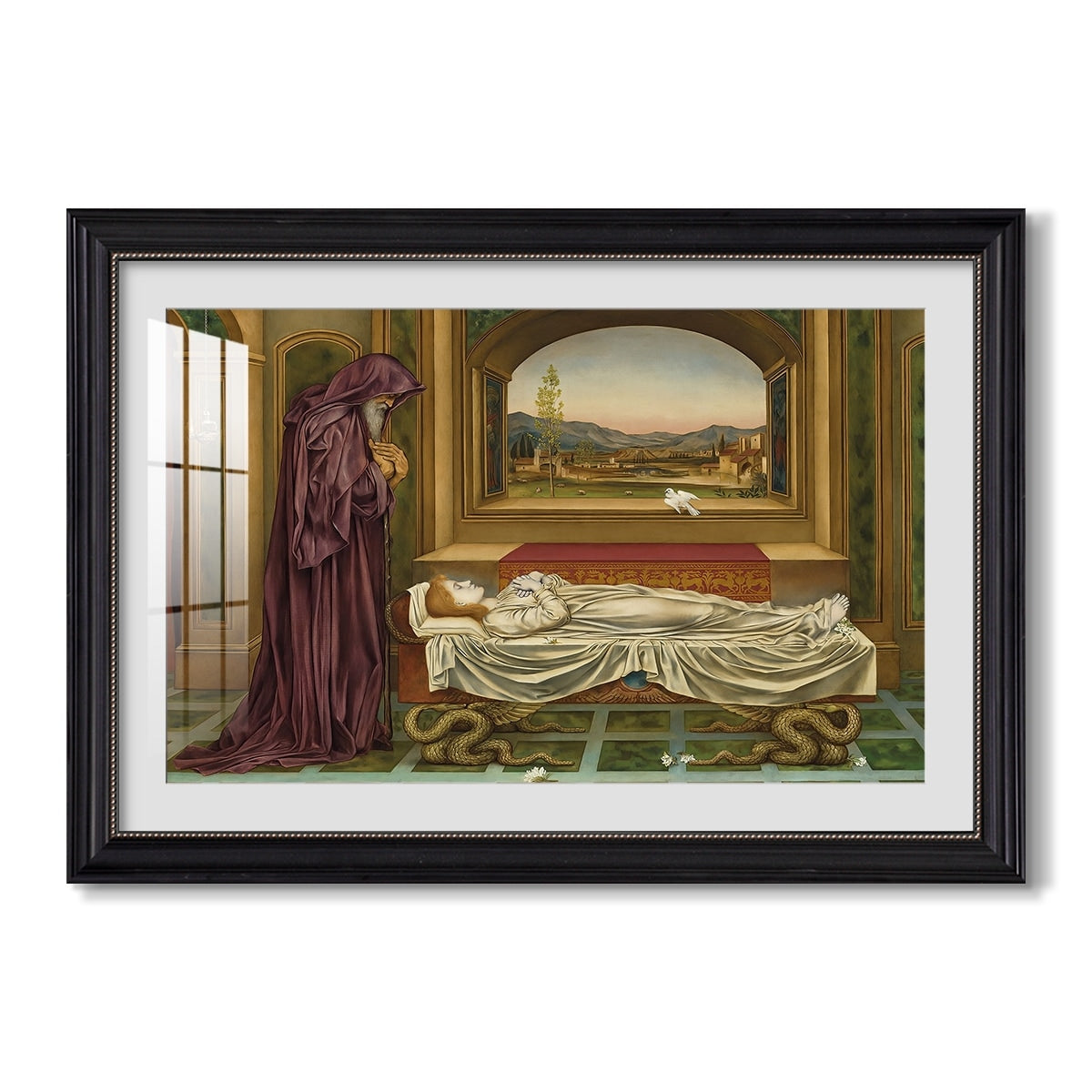 The Wandering Jew Whom The Gods 1888 Evelyn De Morgan Custom Framed Print