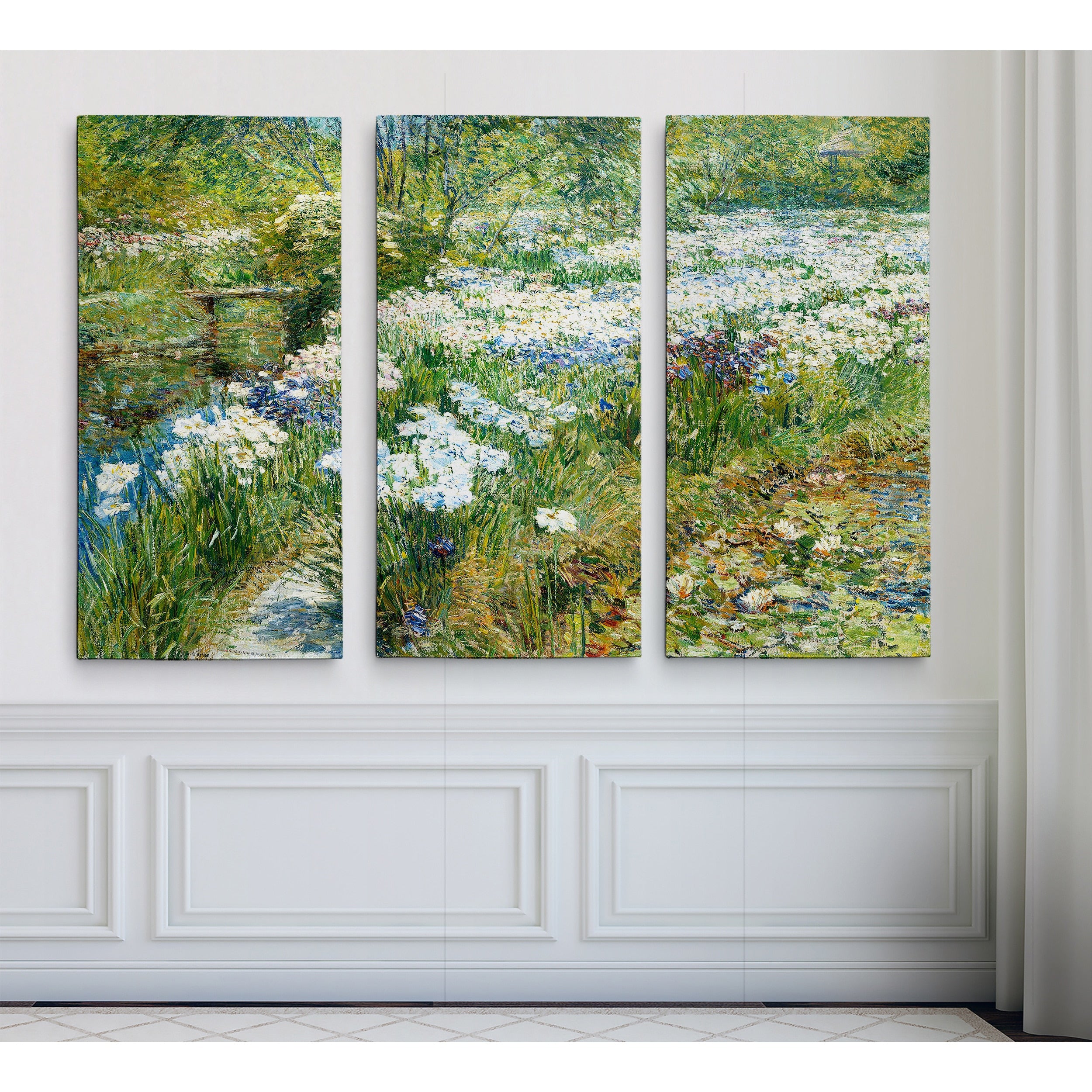 The Water Garden By Childe Hassam