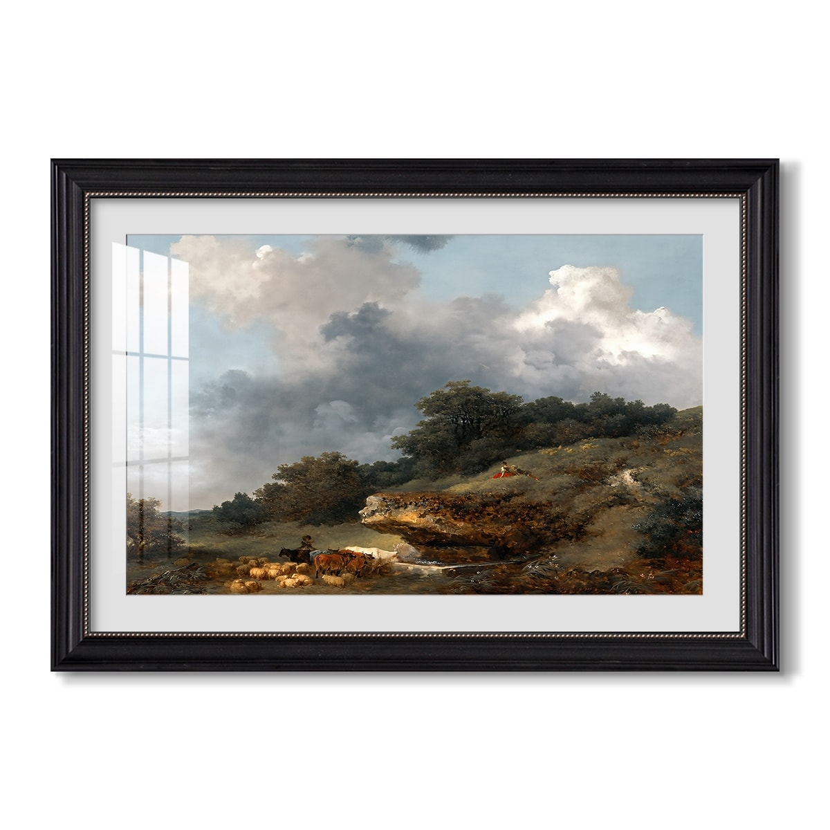 The Watering Place C 1765 Jean Honore Fragonard Custom Framed Print
