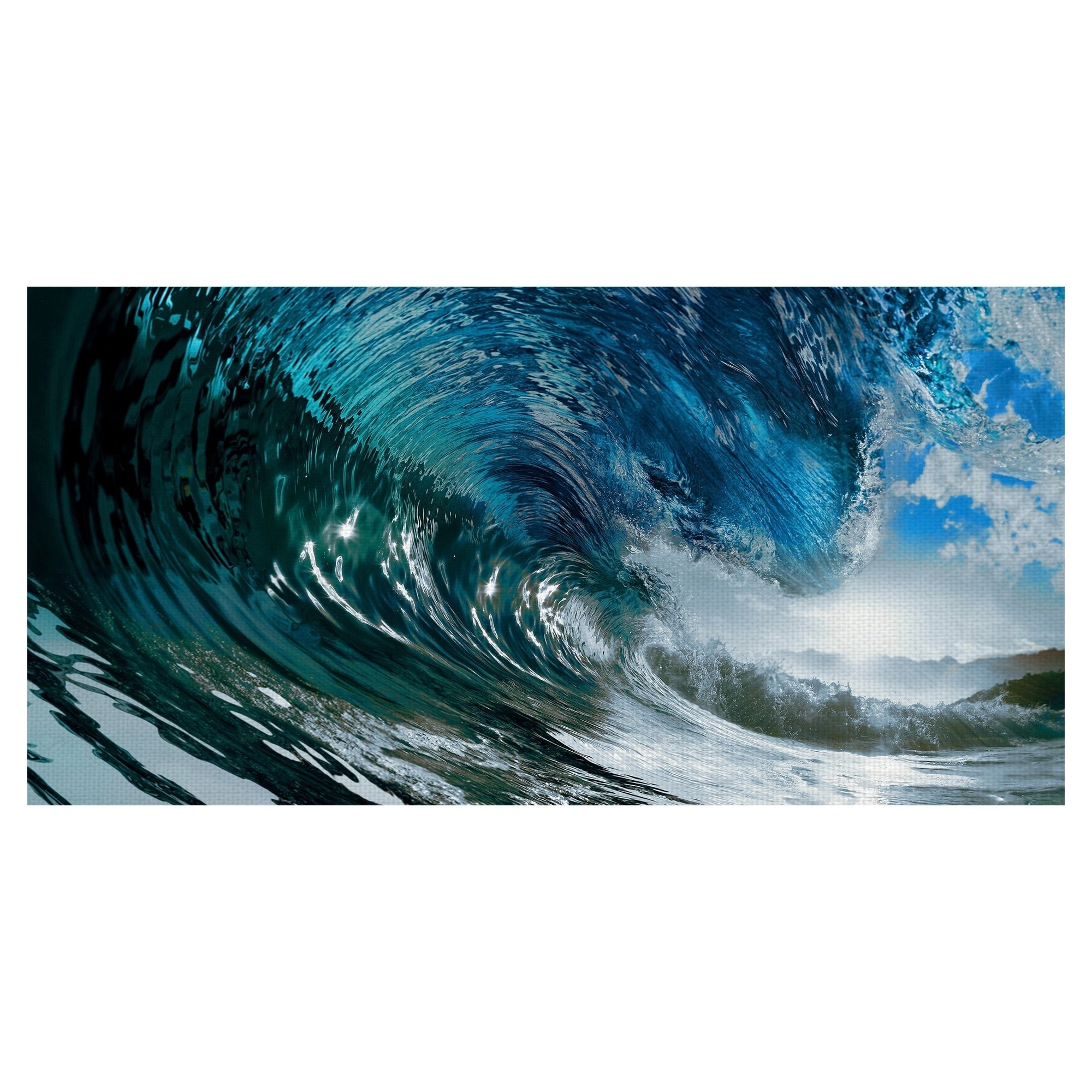 The Great Ocean Wave By Photoinc Studio Wrapped Canvas Photo Art Print