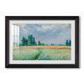 The Wheat Field 1881 Claude Monet Custom Framed Print