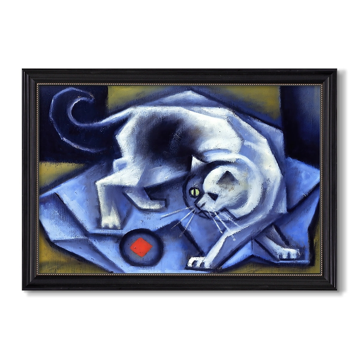 The White Cat 1912 Jean Metzinger Custom Framed Canvas