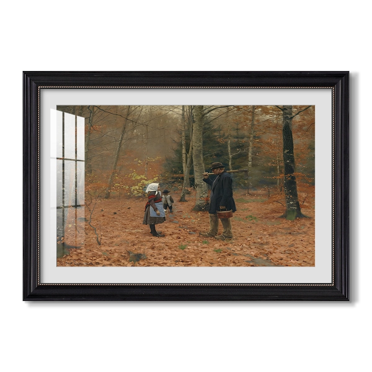 The Woodman And His 1886 Hans Andersen Brendekilde Custom Framed Print