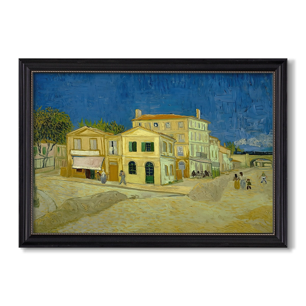 The Yellow House 1888 Vincent Van Gogh Custom Framed Canvas