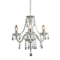 Theatre 16 Inch Wide 3 Light Chandelier In Clear 16In W X 16In D X 17.5In H