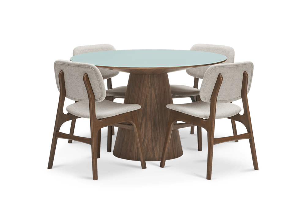 Theo Dining Table with 4 Joshua Chairs