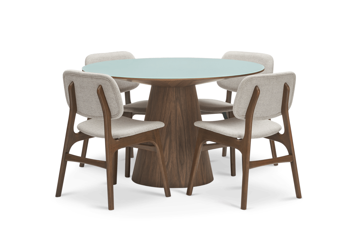 Theo Dining Table with 4 Joshua Chairs