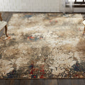 Theory Abstract Sand Tones Area Rug