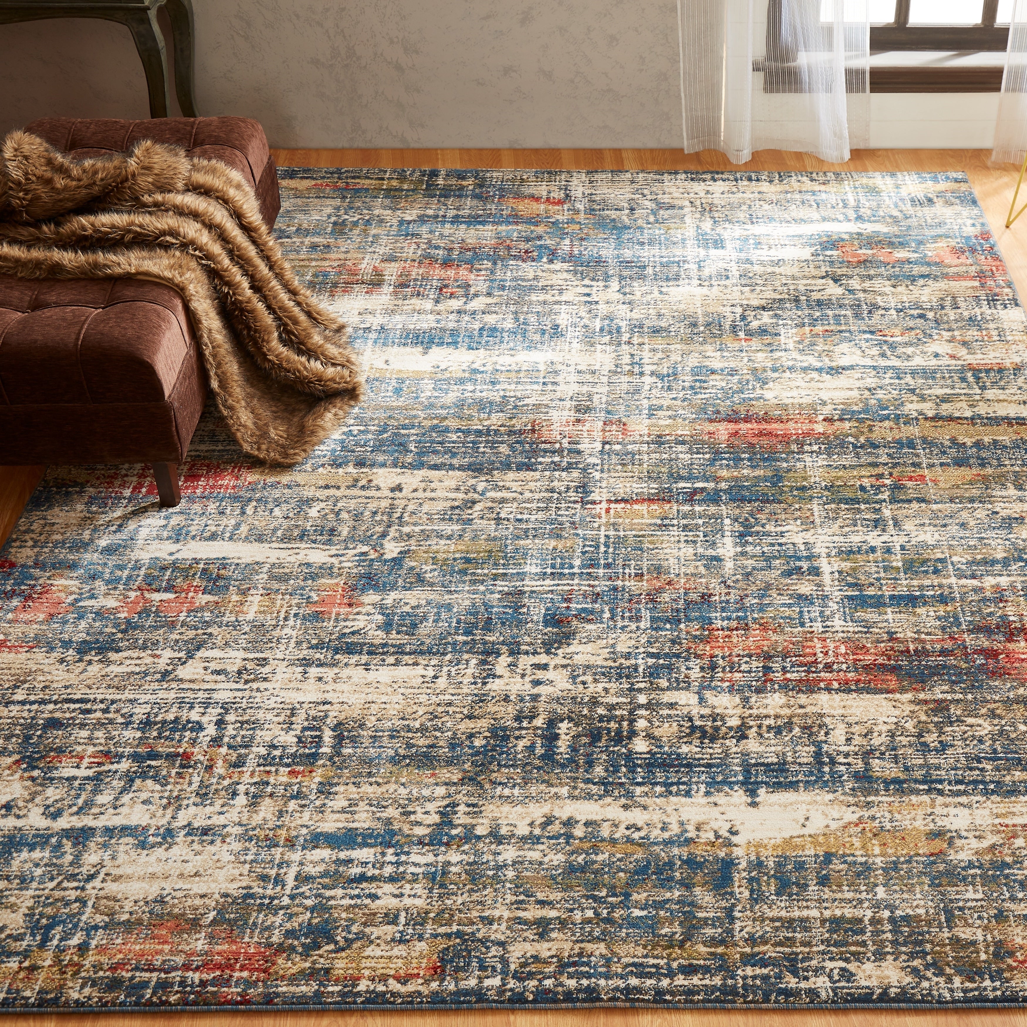 Theory Blues Area Rug