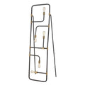 Think Tank 64 High 5 Light Floor Lamp Black 64 Inch H