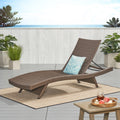Thira Outdoor Aluminum Wicker Chaise Lounge By Christopher Knight Home