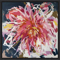 This Is Happiness Square Floral Abstract Artwork By Edie Framed Canvas Wall Art