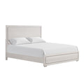Thorne Queen Bed Panel Design Rounded Edges White Oak Wood