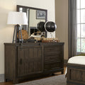 Thornwood Hills Youth Rock Beaten Grey Dresser And Mirror