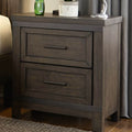 Thornwood Hills Youth Rock Beaten Grey 2 Drawer Night Stand