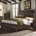 Thornwood Hills Rock Beaten Gray Storage Bed