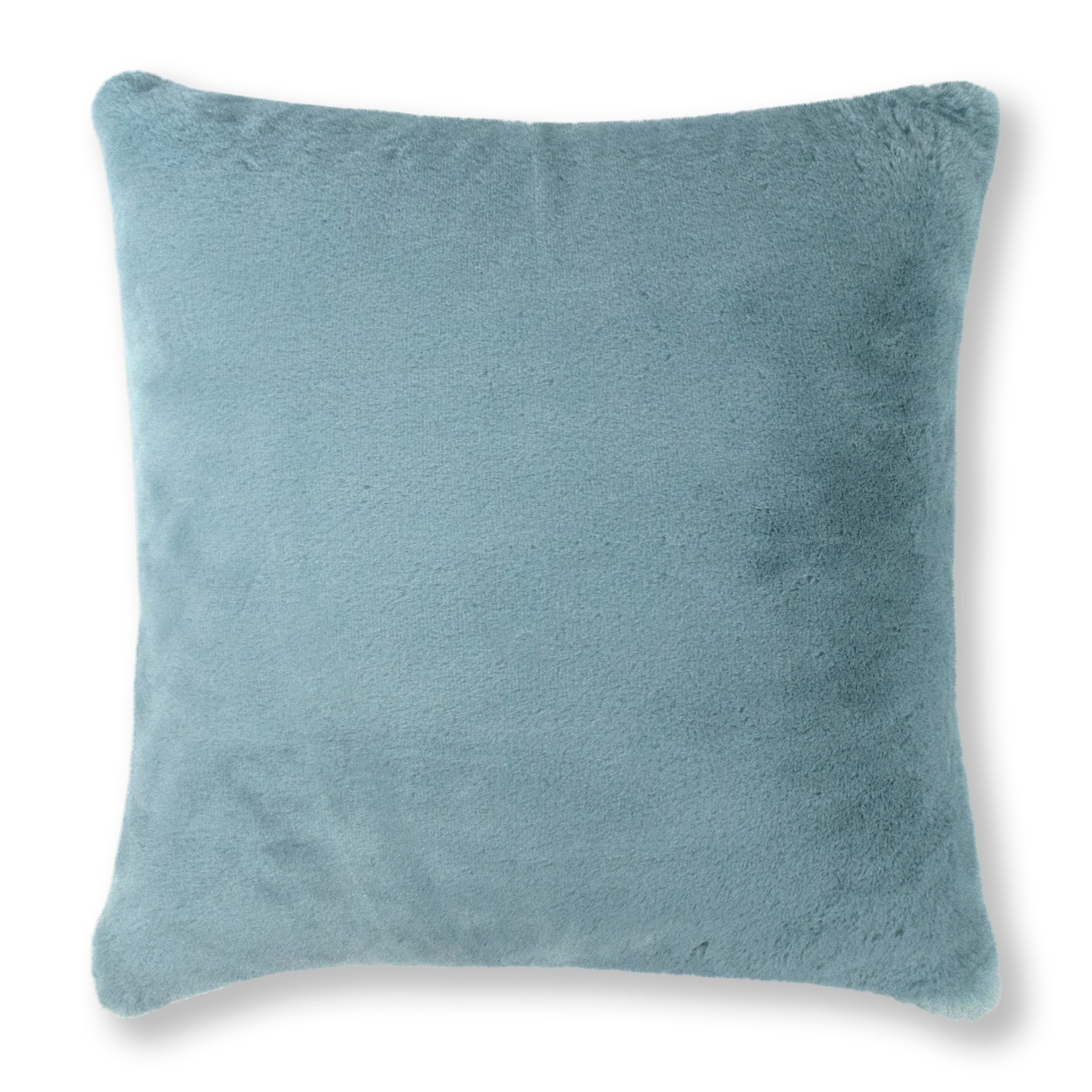 Thread And Weave Fury Tail Sky Blue 20 Inch Faux Fur Pillow