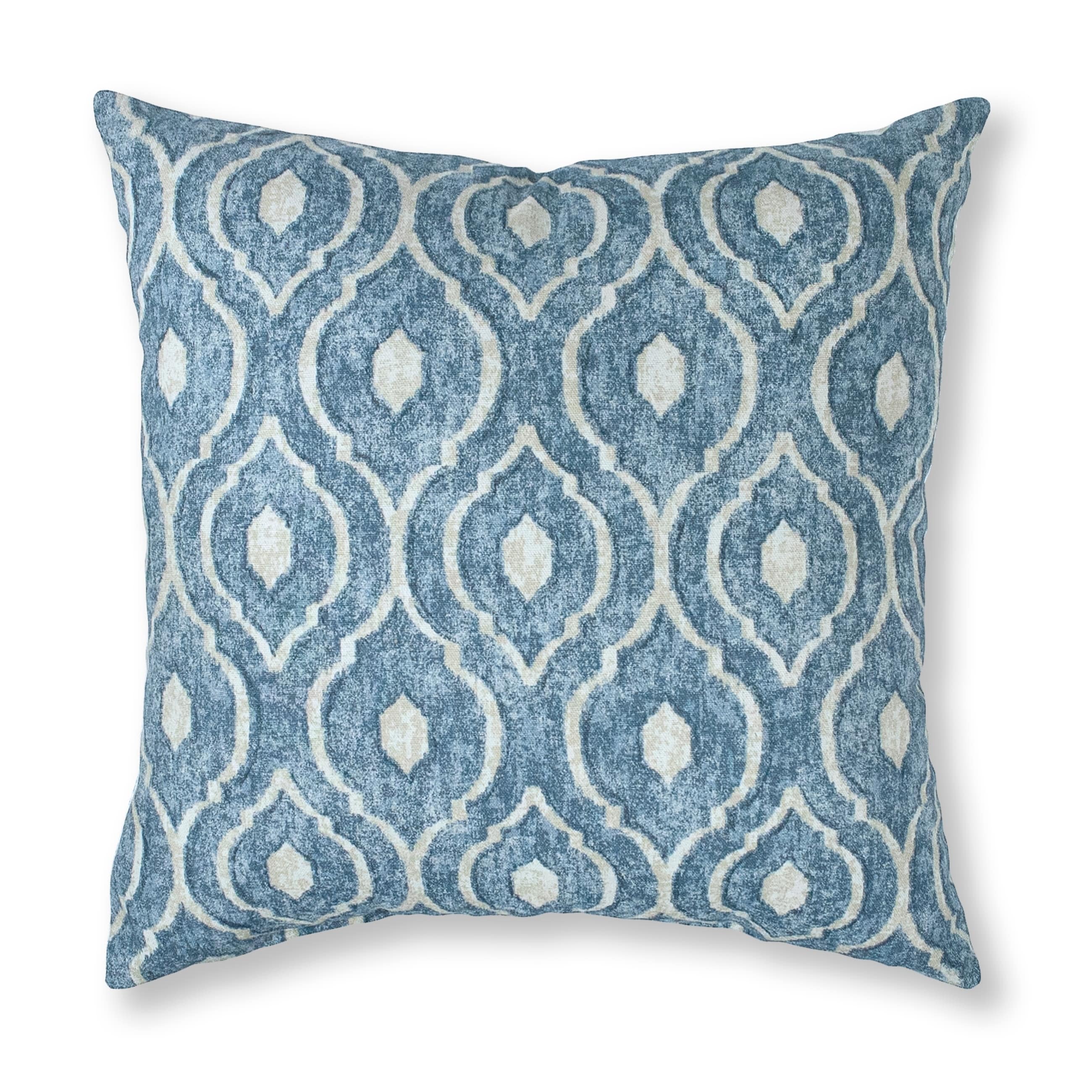 Thread And Weave Magnolia Blue 20 Inch Pillow