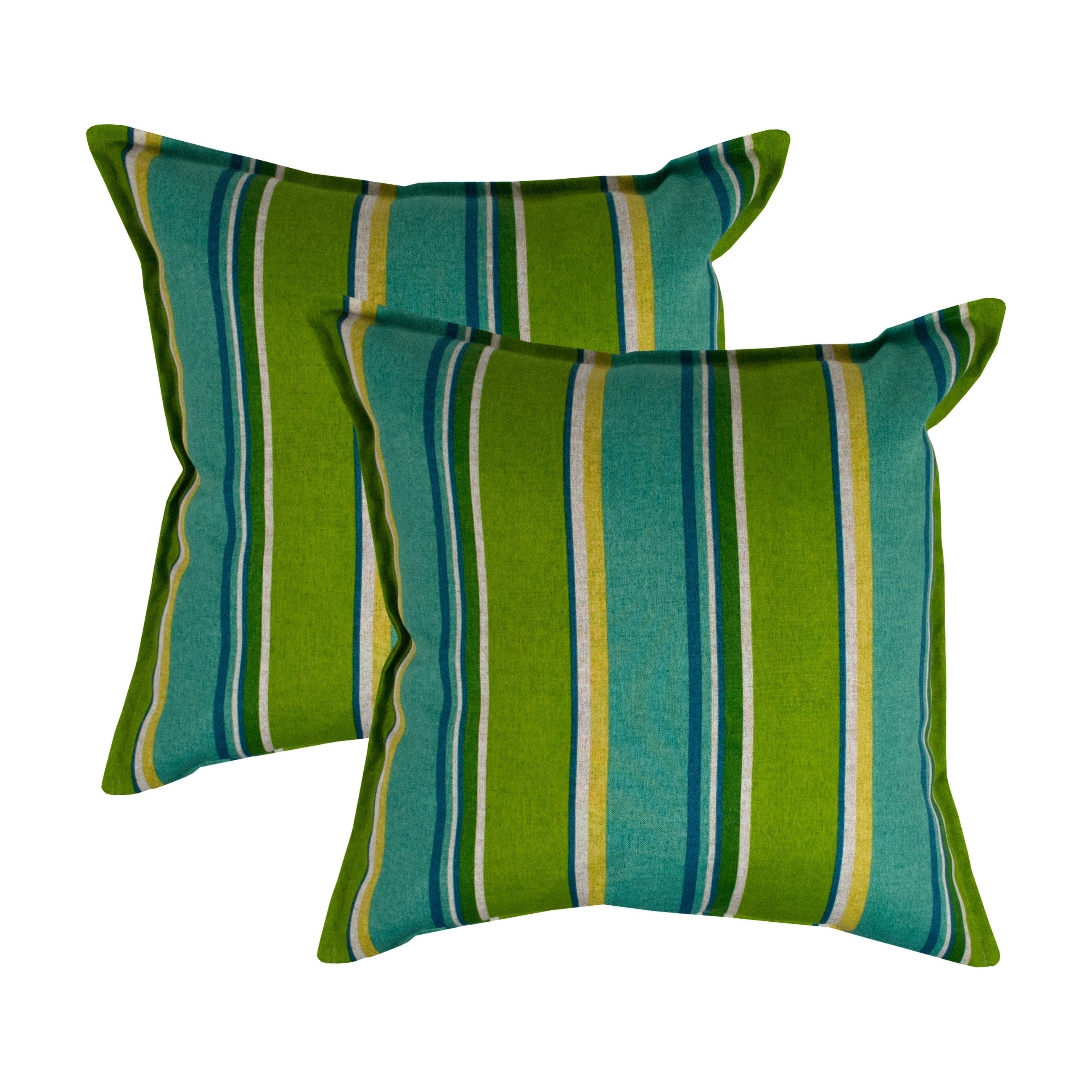 Thread And Weave Riverton Green 20 Inch Outdoor Pillow Set Of 2