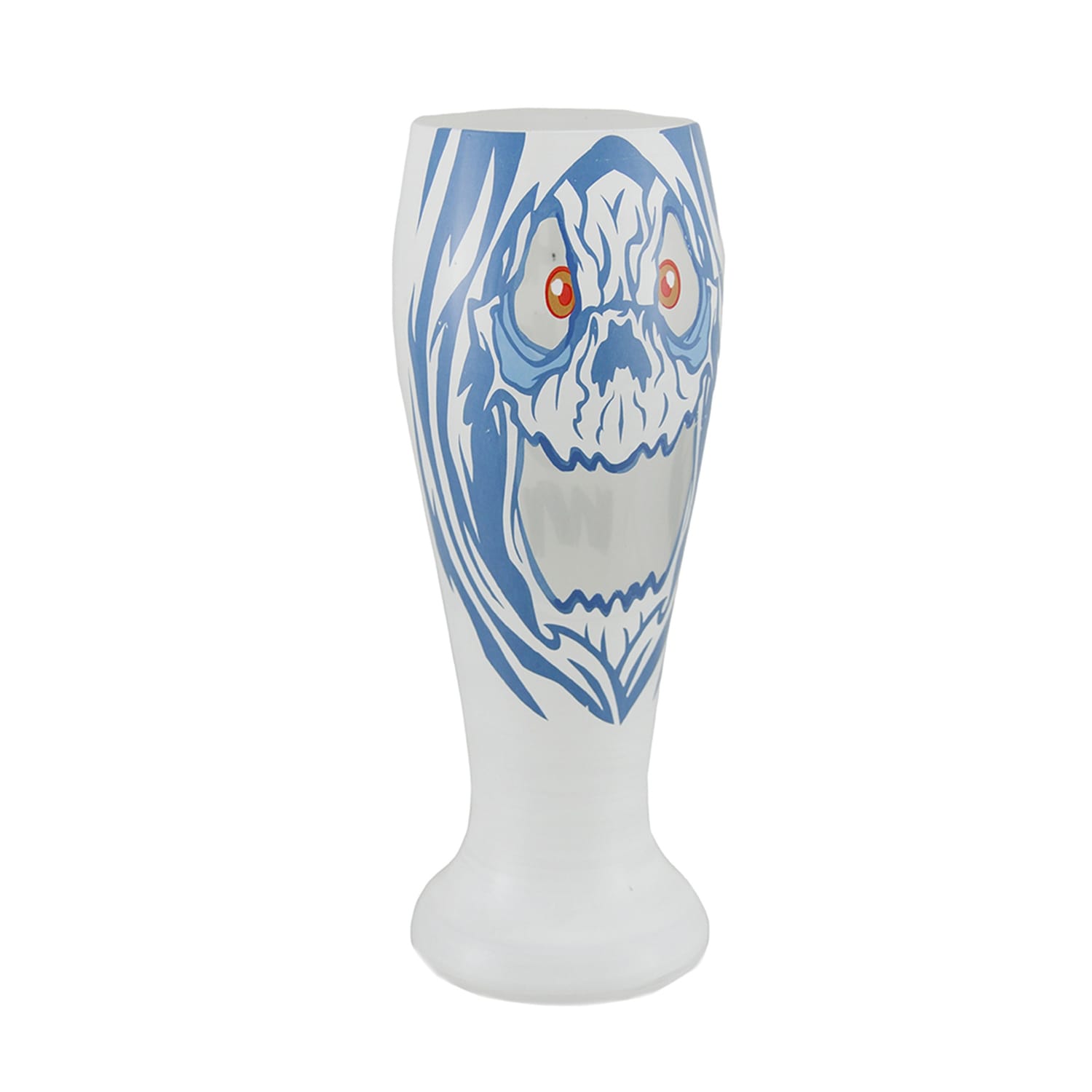 Three Sheets Hand Painted Ghost Pilsner Glass 9 X 3.25 X 3.25 Inches