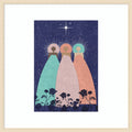 Three Spirit Guides Christian Art By Jemma Morris Wood Framed Wall Art Print