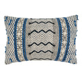 Throw Pillow With Boho Rug Style Design