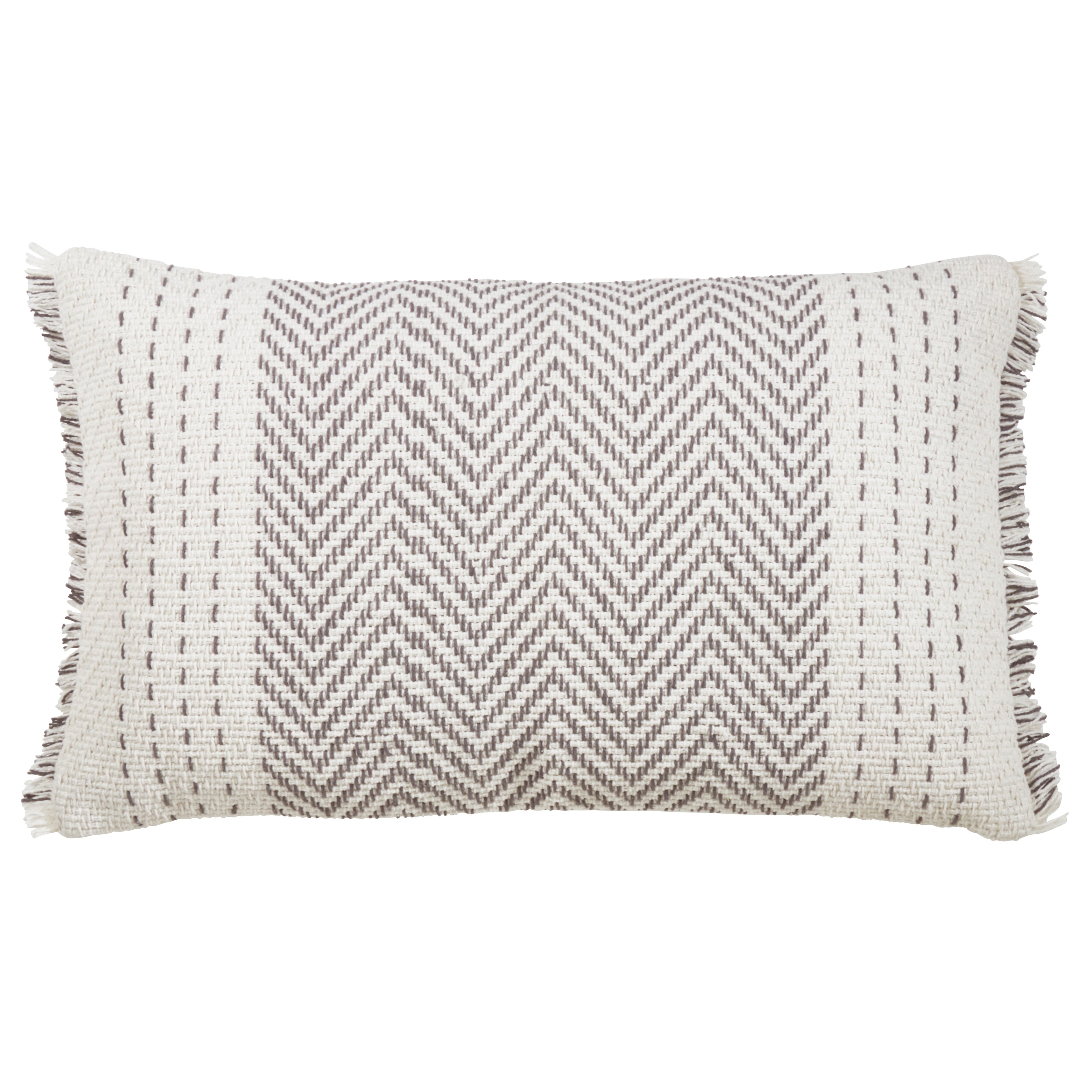 Throw Pillow With Kantha Stitch Design