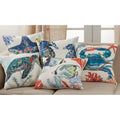 Throw Pillow With Tropical Fish Design