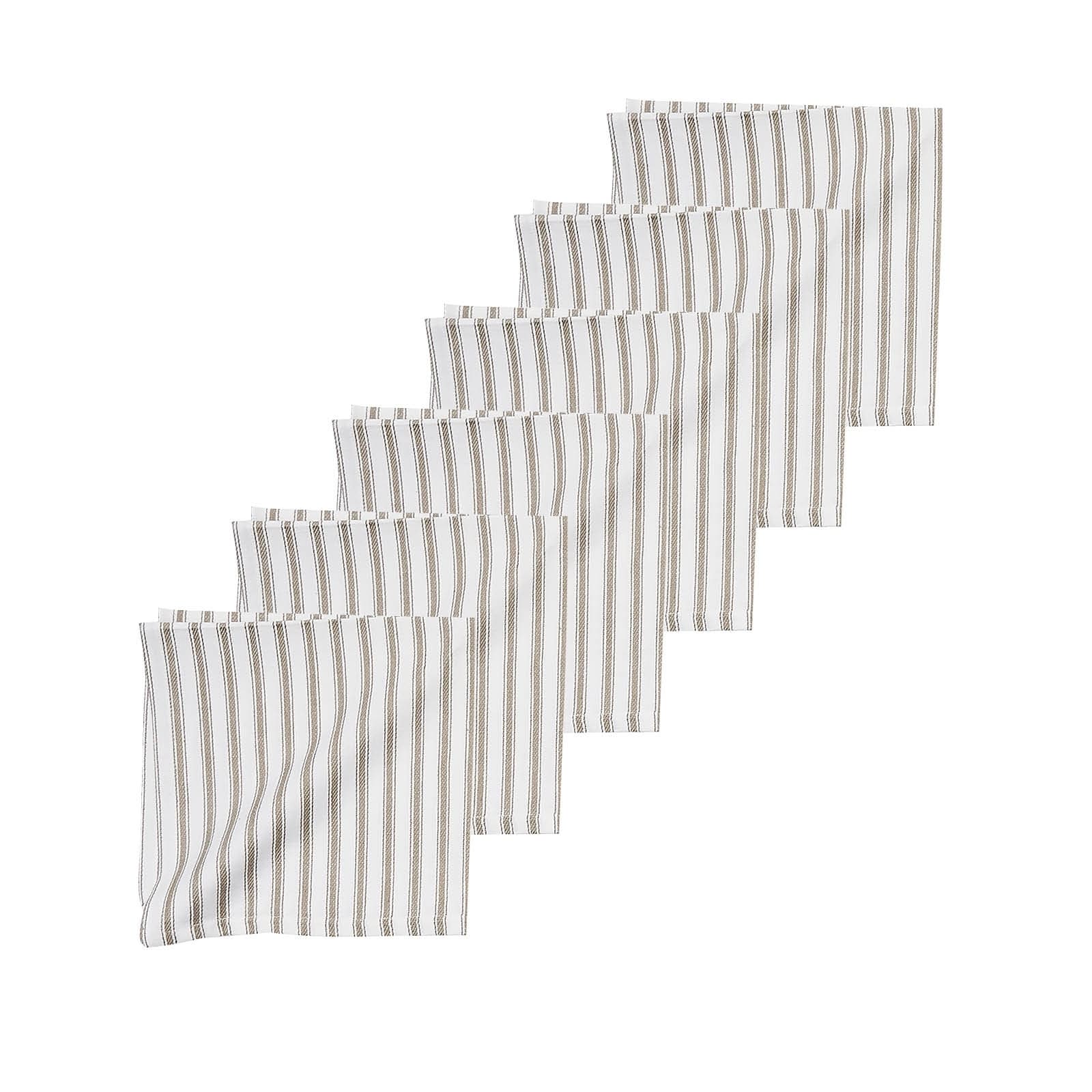 Ticking Stripe Napkin Set Of 6 18 X 18