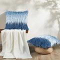 Boon Mongolian Tie Dyed Lamb Shaggy Faux Fur 2 Pc Throw Pillow Shell