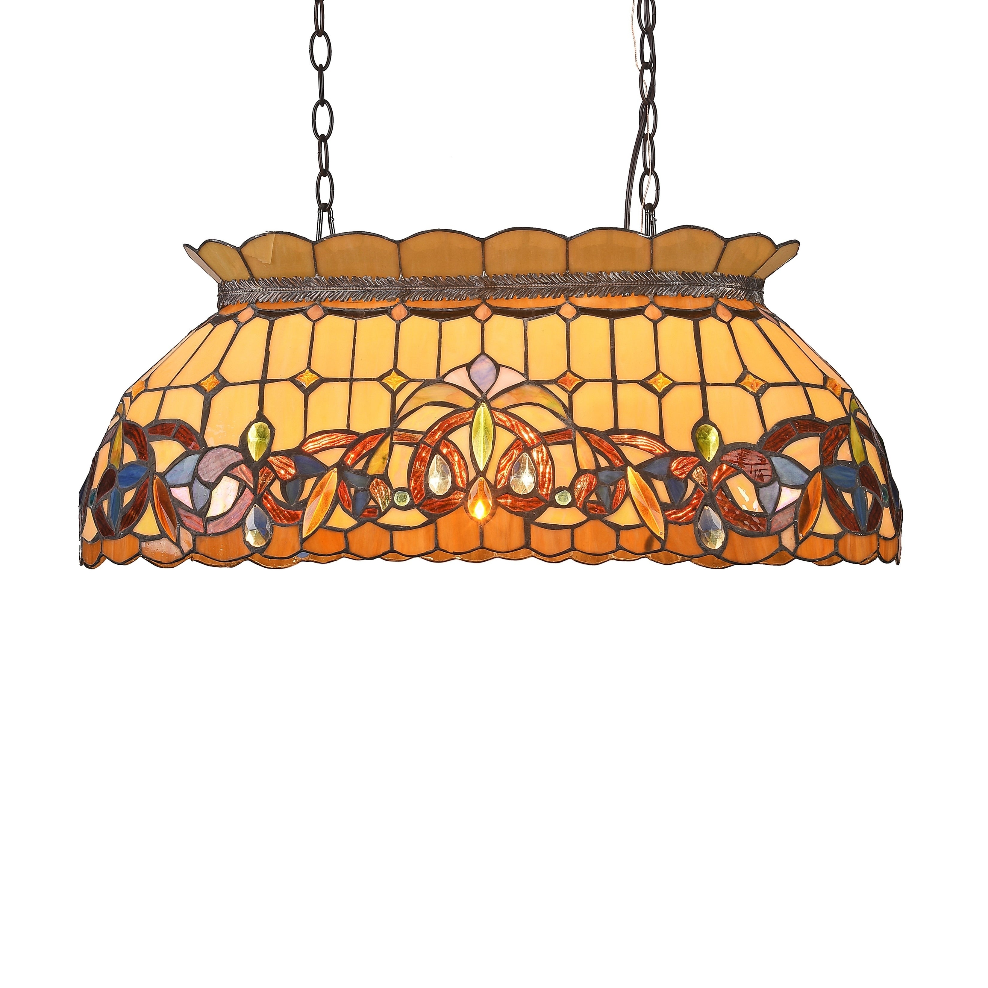 Tiffany 3 Light Dark Bronze Island Pendant