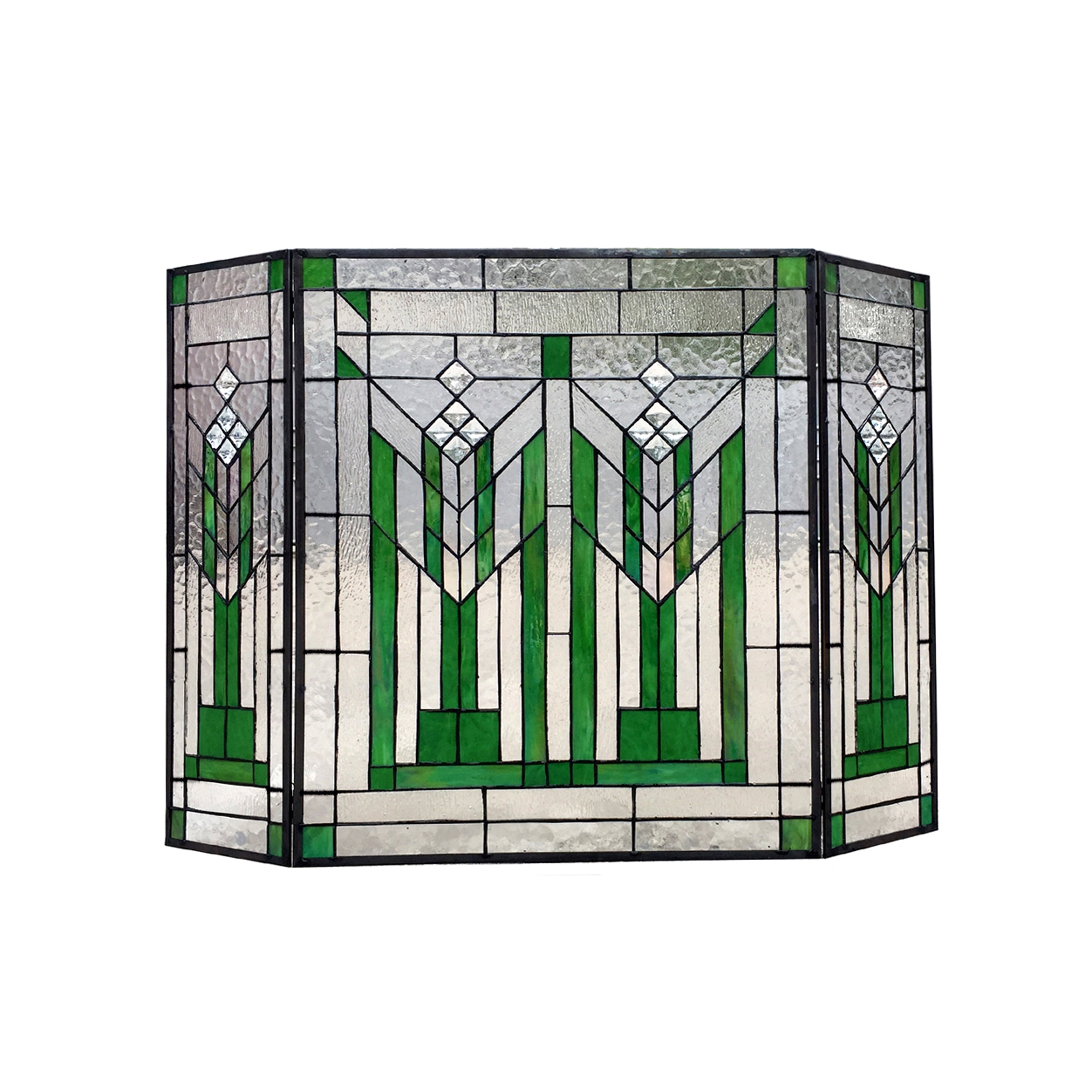 Tiffany 3 Panel Fireplace Screen