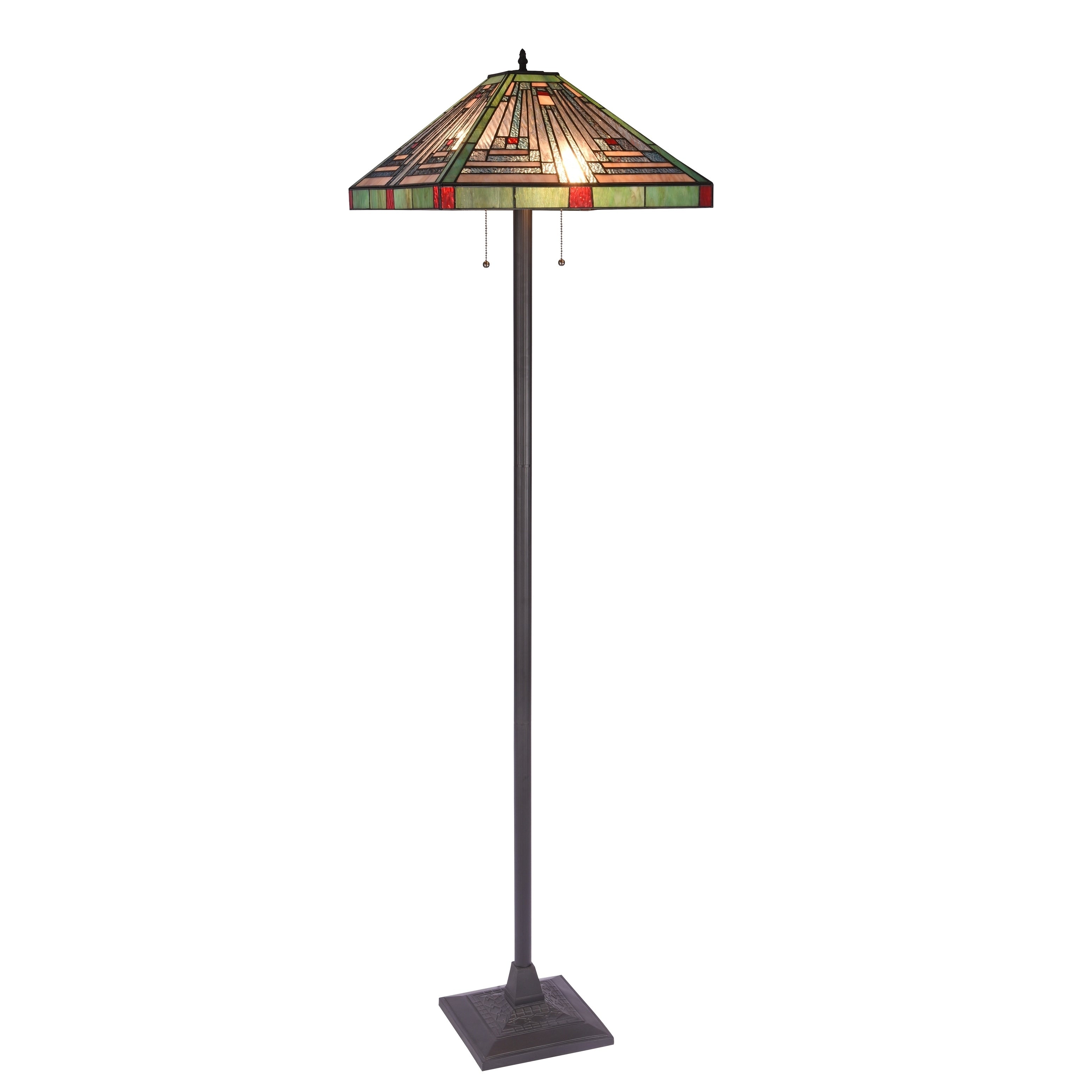 Tiffany Mission Design 2 Light Floor Lamp
