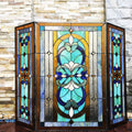 Gracewood Hollow Casper Multicolored 3 Panel Fireplace Screen