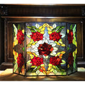 Gracewood Hollow Centina Multicolored Floral 3 Panel Fireplace Screen