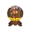 Tiffany Style Dragonfly Design 1 Light Dark Bronze Table Lamp