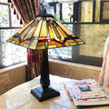 Gracewood Hollow Choden Tiffany Style 2 Light Antique Bronze Table Lamp
