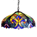 Chloe Tiffany Style Victorian Design 2 Light Pendant
