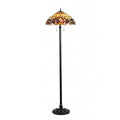 Chloe Tiffany Style Victorian Design 2 Light Bronze Floor Lamp