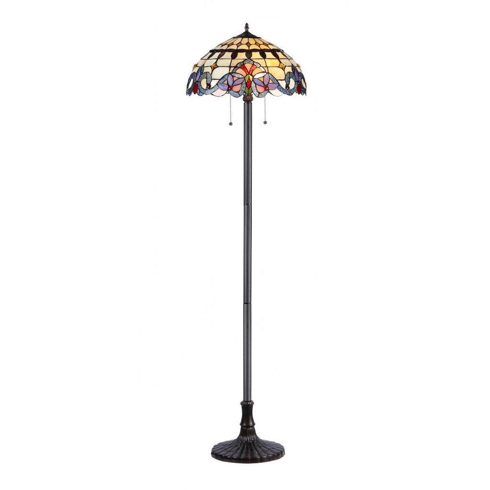 Tiffany Style Victorian Design 2 Light Floor Lamp