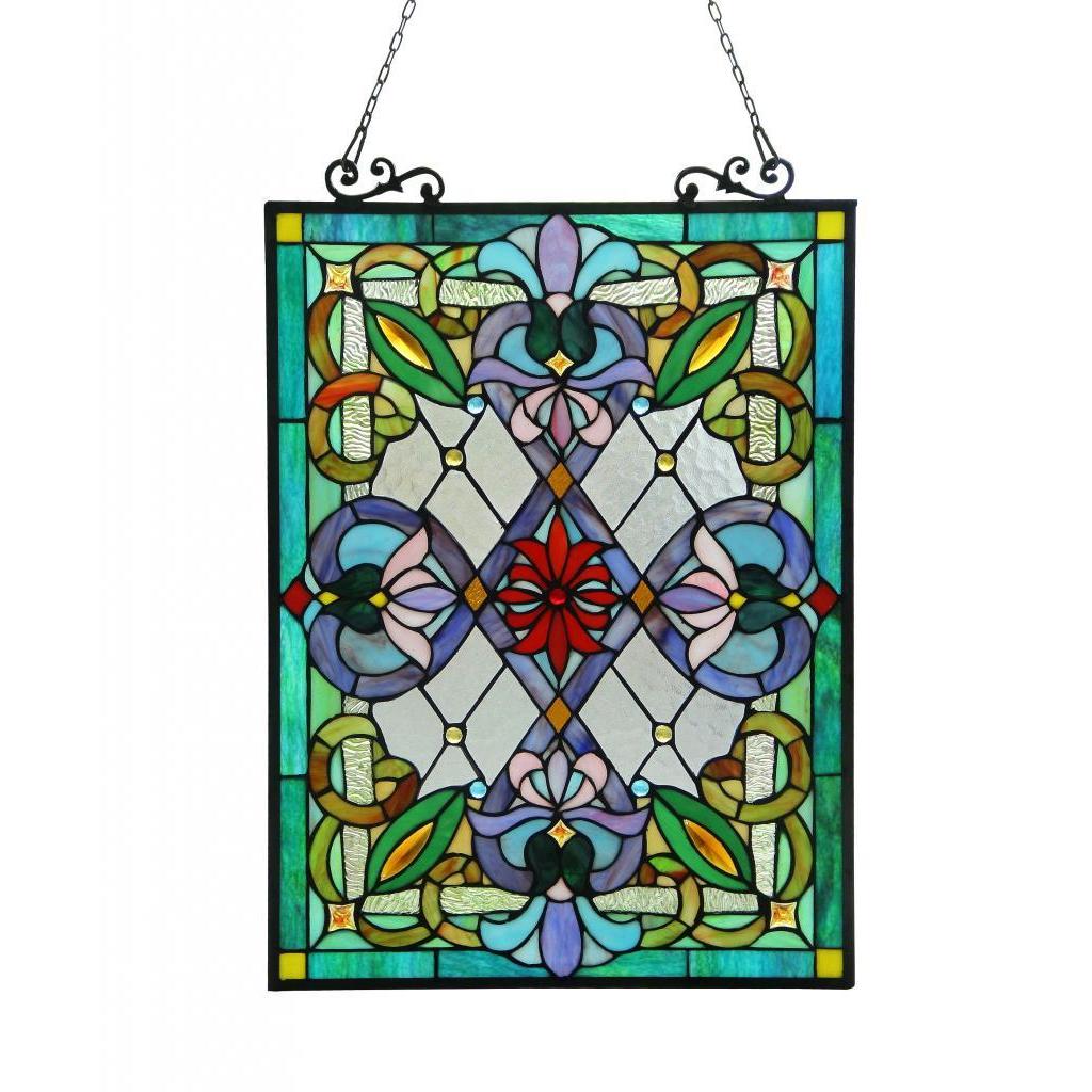 Chloe Tiffany Style Victorian Design Tree Of Life Window Panel
