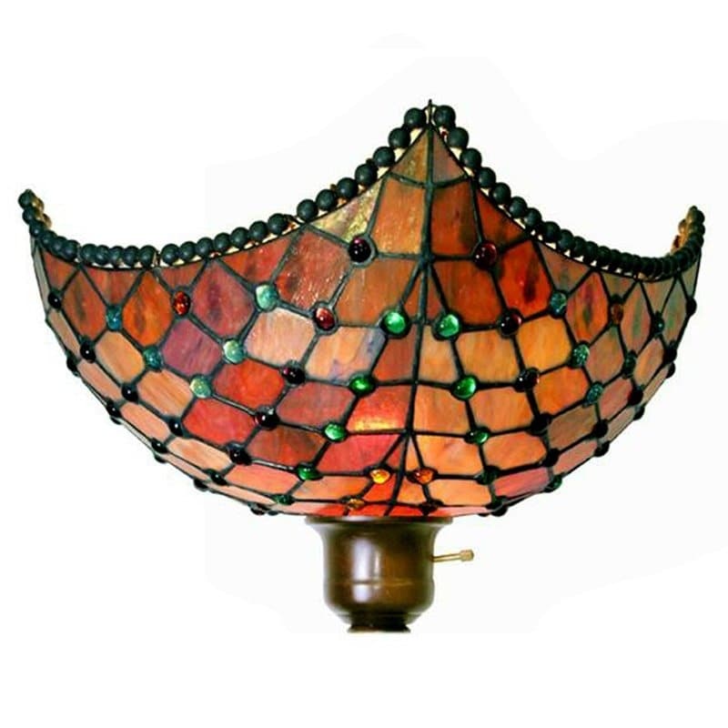 Tiffany Style Beaded Torchiere