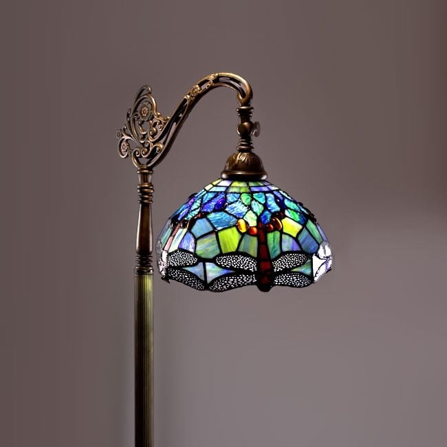 Tiffany Style Dragonfly Floor Lamp