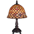 Tiffany Style Fishscale 13.5 Inch Mini Lamp